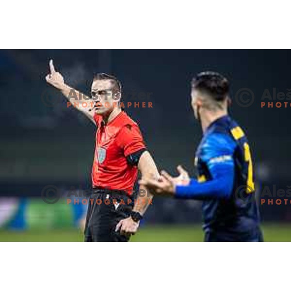 Referee during UEFA Conference League 2025/26 football match between NK Celje (SLO) and Legia Warszawa (POL) in Stadion z’dezele, Celje, Slovenia on November 6, 2025. Photo: Jure Banfi