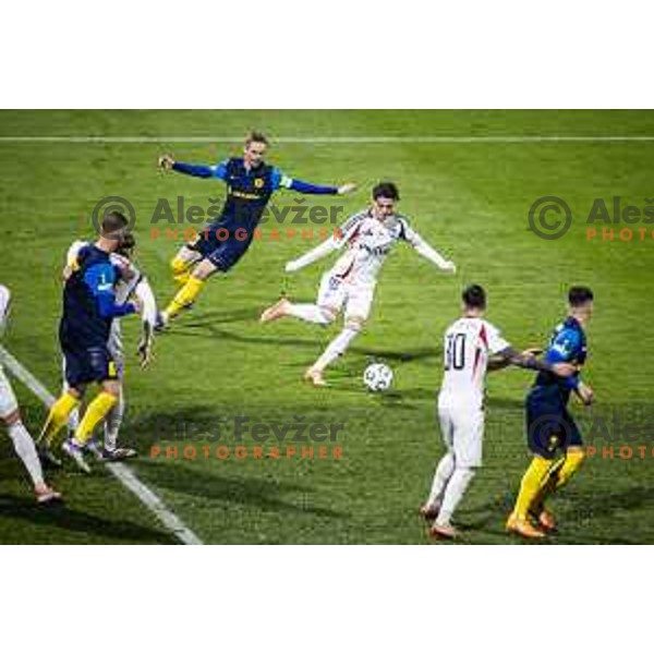 Zan Karnicnik in action during UEFA Conference League 2025/26 football match between NK Celje (SLO) and Legia Warszawa (POL) in Stadion z’dezele, Celje, Slovenia on November 6, 2025. Photo: Jure Banfi