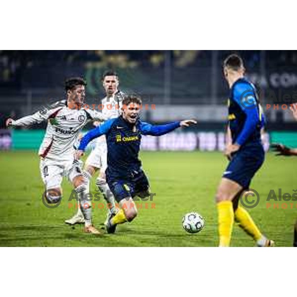 Artemijus Tutyskinas in action during UEFA Conference League 2025/26 football match between NK Celje (SLO) and Legia Warszawa (POL) in Stadion z’dezele, Celje, Slovenia on November 6, 2025. Photo: Jure Banfi