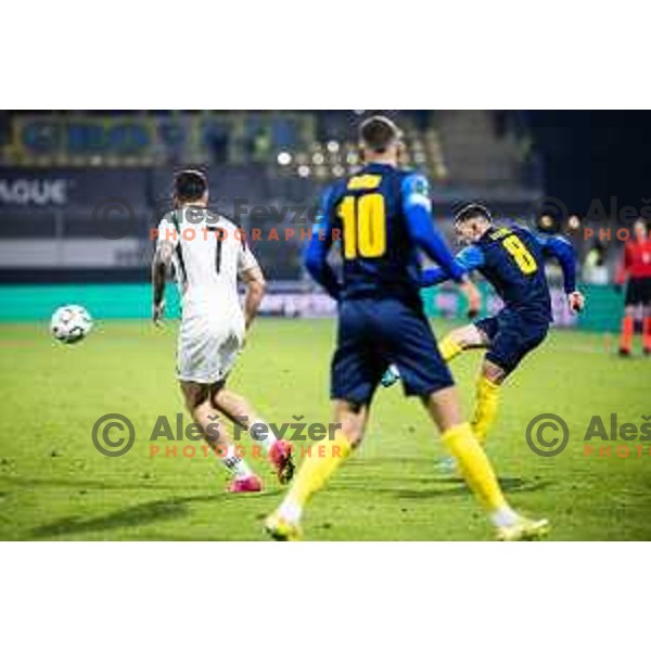 Mario Kvesic in action during UEFA Conference League 2025/26 football match between NK Celje (SLO) and Legia Warszawa (POL) in Stadion z’dezele, Celje, Slovenia on November 6, 2025. Photo: Jure Banfi