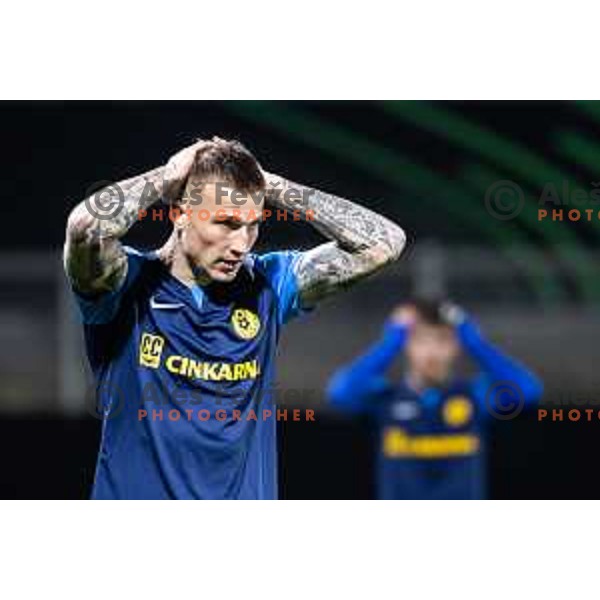 Franko Kovacevic disappointed during UEFA Conference League 2025/26 football match between NK Celje (SLO) and Legia Warszawa (POL) in Stadion z’dezele, Celje, Slovenia on November 6, 2025. Photo: Jure Banfi