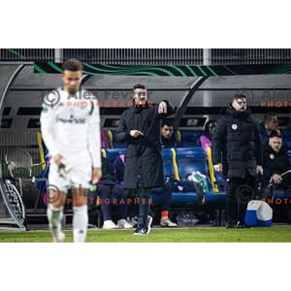 Albert Riera, head coach of NK Celje during UEFA Conference League 2025/26 football match between NK Celje (SLO) and Legia Warszawa (POL) in Stadion z’dezele, Celje, Slovenia on November 6, 2025. Photo: Jure Banfi