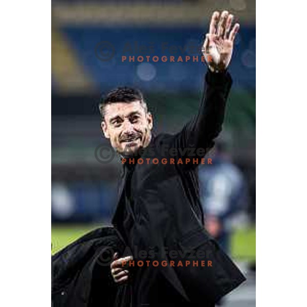 Albert Riera, head coach of NK Celje during UEFA Conference League 2025/26 football match between NK Celje (SLO) and Legia Warszawa (POL) in Stadion z’dezele, Celje, Slovenia on November 6, 2025. Photo: Jure Banfi