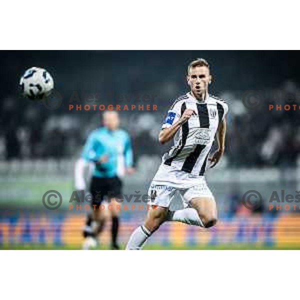 Raphael Hofer in action during Prva liga Telemach 2025/26 football match between NK Mura and NK Koper in Fazanerija, Murska Sobota, Slovenia on November 7, 2025. Photo: Jure Banfi
