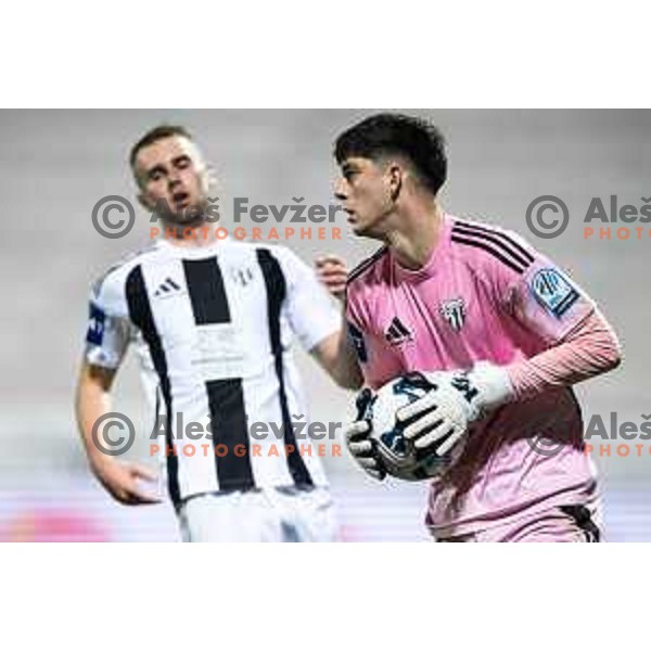 Nejc Dermastija in action during Prva liga Telemach 2025/26 football match between NK Mura and NK Koper in Fazanerija, Murska Sobota, Slovenia on November 7, 2025. Photo: Jure Banfi
