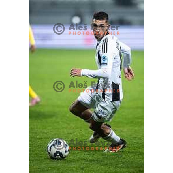 Alen Korosec in action during Prva liga Telemach 2025/26 football match between NK Mura and NK Koper in Fazanerija, Murska Sobota, Slovenia on November 7, 2025. Photo: Jure Banfi