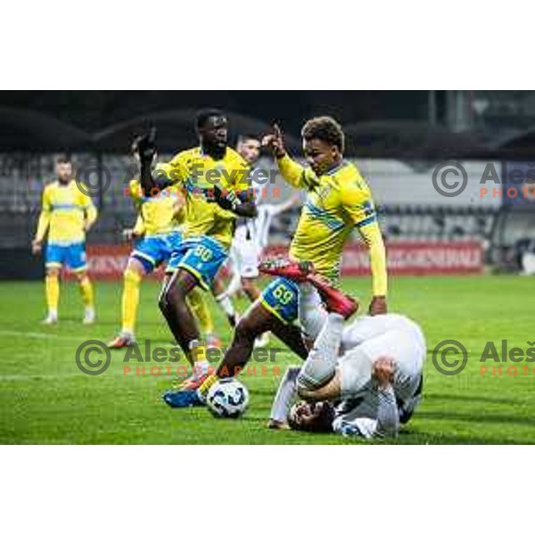 Johan Brice Negouai in action during Prva liga Telemach 2025/26 football match between NK Mura and NK Koper in Fazanerija, Murska Sobota, Slovenia on November 7, 2025. Photo: Jure Banfi
