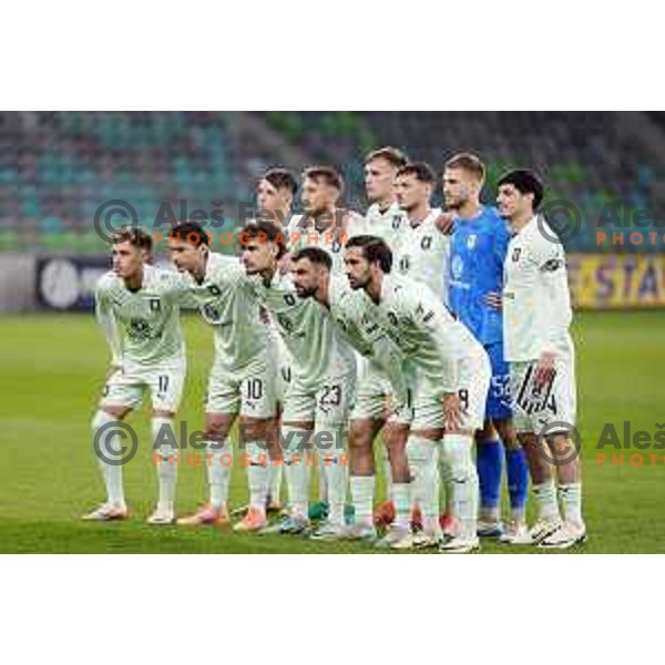 in action during Prva liga Telemach 2025/2026 football match between Olimpija and Primorje in SRC Stozice, Ljubljana, Slovenia on Novermber 7, 2025