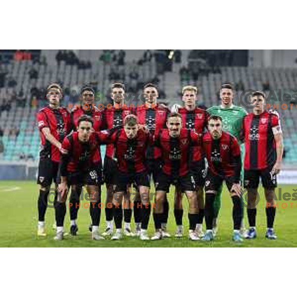 in action during Prva liga Telemach 2025/2026 football match between Olimpija and Primorje in SRC Stozice, Ljubljana, Slovenia on Novermber 7, 2025