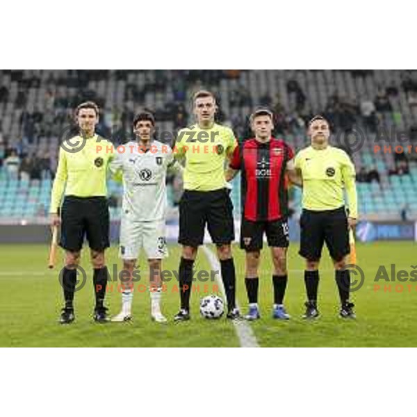 in action during Prva liga Telemach 2025/2026 football match between Olimpija and Primorje in SRC Stozice, Ljubljana, Slovenia on Novermber 7, 2025