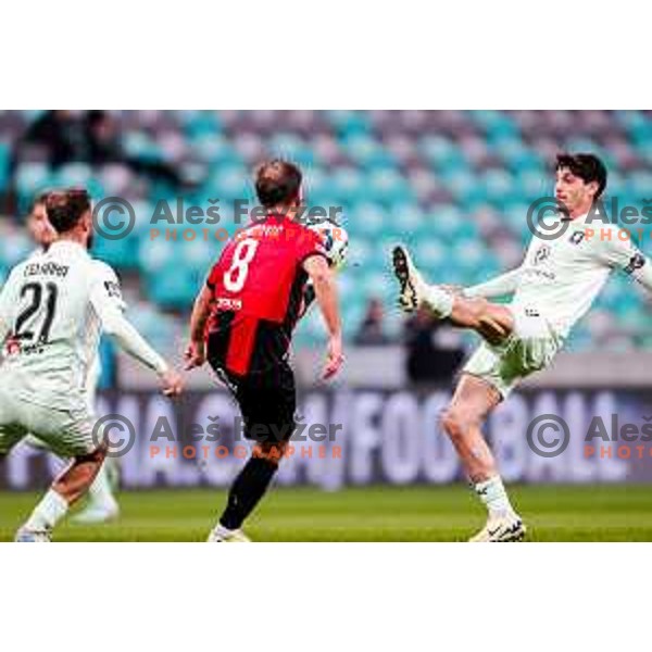Jon Ficko in action during Prva liga Telemach 2025/2026 football match between Olimpija and Primorje in SRC Stozice, Ljubljana, Slovenia on Novermber 7, 2025