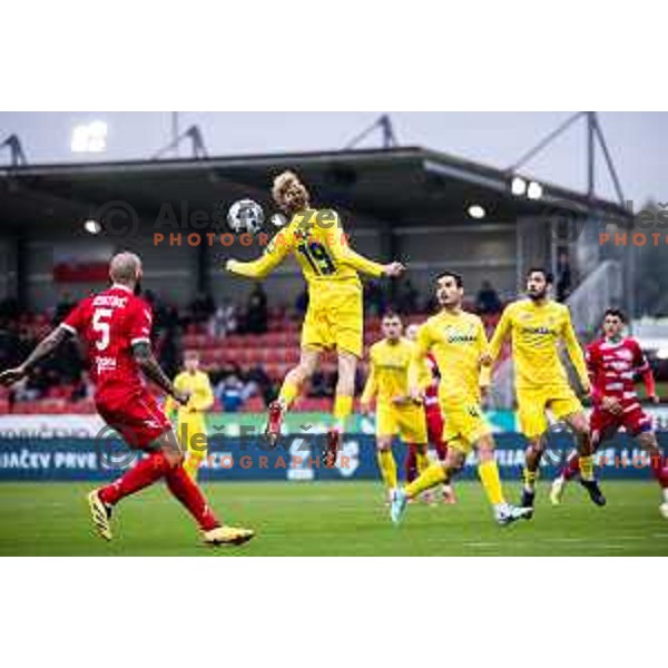 Nino Milic in action during Prva liga Telemach 2025/26 football match between NK Aluminij and NK Domzale in Sportni park Kidricevo, Slovenia on November 8, 2025. Photo: Jure Banfi