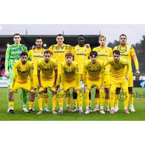 NK Domzale starting eleven during Prva liga Telemach 2025/26 football match between NK Aluminij and NK Domzale in Sportni park Kidricevo, Slovenia on November 8, 2025. Photo: Jure Banfi
