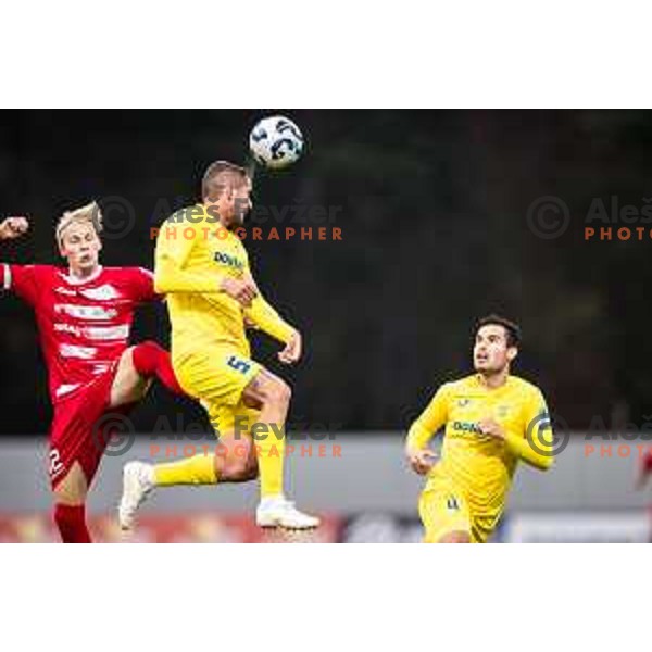 Rene Rantusa Lampreht in action during Prva liga Telemach 2025/26 football match between NK Aluminij and NK Domzale in Sportni park Kidricevo, Slovenia on November 8, 2025. Photo: Jure Banfi