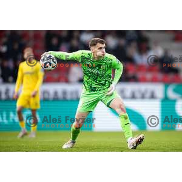 Benjamin Maticic in action during Prva liga Telemach 2025/26 football match between NK Aluminij and NK Domzale in Sportni park Kidricevo, Slovenia on November 8, 2025. Photo: Jure Banfi