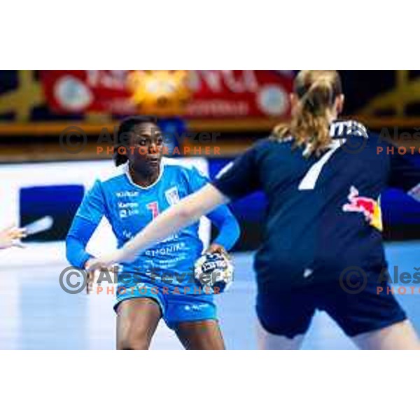 Grace Zaadi Deuna of Krim OTP Group Mercator in action during EHF Women’s Champions League 2025/2026 handball match between Krim OTP Group Mercator (SLO) and Odense Handbold (DEN) in Ljubljana, Slovenia on November 8, 2025. Photo: Filip Barbalic