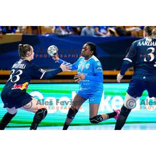 Grace Zaadi Deuna of Krim OTP Group Mercator in action during EHF Women’s Champions League 2025/2026 handball match between Krim OTP Group Mercator (SLO) and Odense Handbold (DEN) in Ljubljana, Slovenia on November 8, 2025. Photo: Filip Barbalic