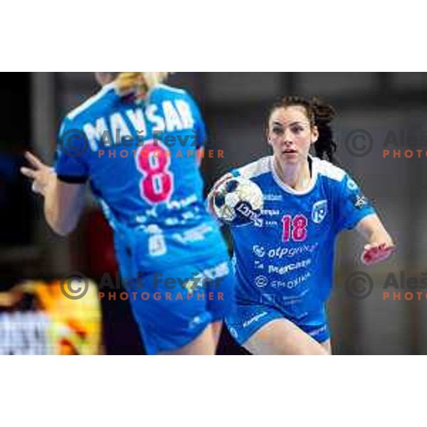 Nina Zulic of Krim OTP Group Mercator in action during EHF Women’s Champions League 2025/2026 handball match between Krim OTP Group Mercator (SLO) and Odense Handbold (DEN) in Ljubljana, Slovenia on November 8, 2025. Photo: Filip Barbalic