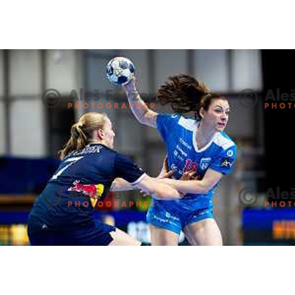 Nina Zulic of Krim OTP Group Mercator in action during EHF Women’s Champions League 2025/2026 handball match between Krim OTP Group Mercator (SLO) and Odense Handbold (DEN) in Ljubljana, Slovenia on November 8, 2025. Photo: Filip Barbalic