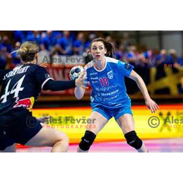 Nina Zulic of Krim OTP Group Mercator in action during EHF Women’s Champions League 2025/2026 handball match between Krim OTP Group Mercator (SLO) and Odense Handbold (DEN) in Ljubljana, Slovenia on November 8, 2025. Photo: Filip Barbalic