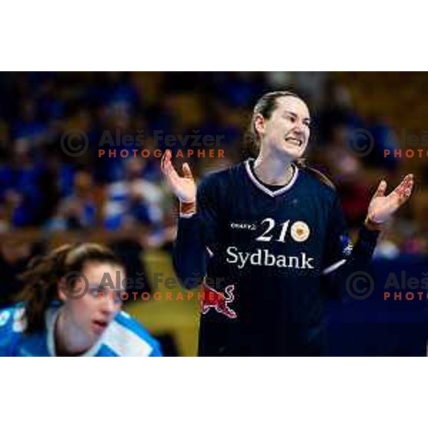 Ingvild Kristiansen Bakkerud of Odense Handbold in action during EHF Women’s Champions League 2025/2026 handball match between Krim OTP Group Mercator (SLO) and Odense Handbold (DEN) in Ljubljana, Slovenia on November 8, 2025. Photo: Filip Barbalic