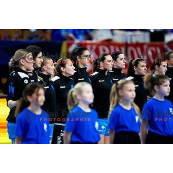 in action during EHF Women’s Champions League 2025/2026 handball match between Krim OTP Group Mercator (SLO) and Odense Handbold (DEN) in Ljubljana, Slovenia on November 8, 2025. Photo: Filip Barbalic