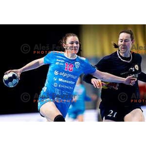 Nina Zulic of Krim OTP Group Mercator in action during EHF Women’s Champions League 2025/2026 handball match between Krim OTP Group Mercator (SLO) and Odense Handbold (DEN) in Ljubljana, Slovenia on November 8, 2025. Photo: Filip Barbalic