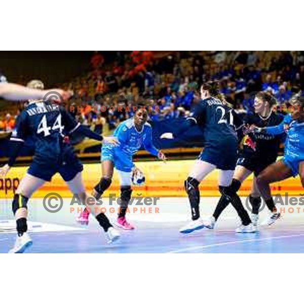Grace Zaadi Deuna of Krim OTP Group Mercator in action during EHF Women’s Champions League 2025/2026 handball match between Krim OTP Group Mercator (SLO) and Odense Handbold (DEN) in Ljubljana, Slovenia on November 8, 2025. Photo: Filip Barbalic