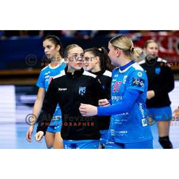 Ema Maria Markovic of Krim OTP Group Mercator in action during EHF Women’s Champions League 2025/2026 handball match between Krim OTP Group Mercator (SLO) and Odense Handbold (DEN) in Ljubljana, Slovenia on November 8, 2025. Photo: Filip Barbalic