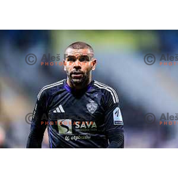 Hilal Soudani in action during Prva liga Telemach 2025/2026 football match between Kalcer Radomlje and Maribor in Domzale, Slovenia on November 8, 2025 