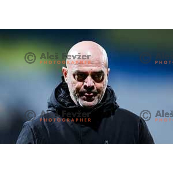 in action during Prva liga Telemach 2025/2026 football match between Kalcer Radomlje and Maribor in Domzale, Slovenia on November 8, 2025