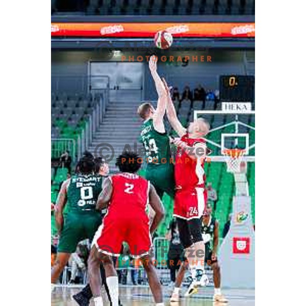 Thomas Kennedy in action during AdmiralBet ABA League 2025/2026 basketball match between Cedevita Olimpija (SLO) and Vienna (AUT) in SRC Stozice, Ljubljana, Slovenia on November 9, 2025.
