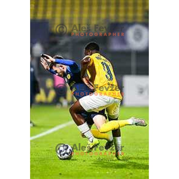 Nikita Iosifov in action during Prva liga Telemach 2025/2026 football match between Celje and Bravo Big Bang in Celje, Slovenia on November 9, 2025
