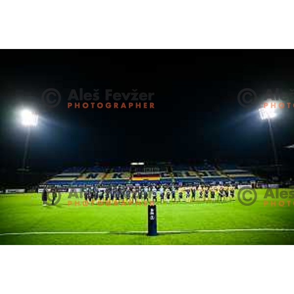 in action during Prva liga Telemach 2025/2026 football match between Celje and Bravo Big Bang in Celje, Slovenia on November 9, 2025
