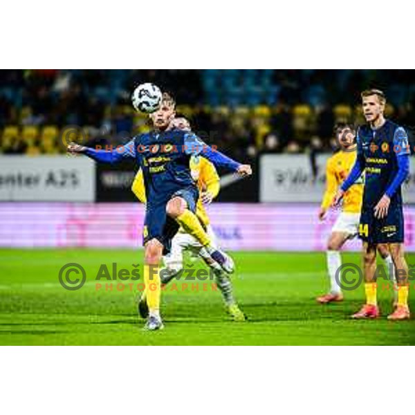 in action during Prva liga Telemach 2025/2026 football match between Celje and Bravo Big Bang in Celje, Slovenia on November 9, 2025