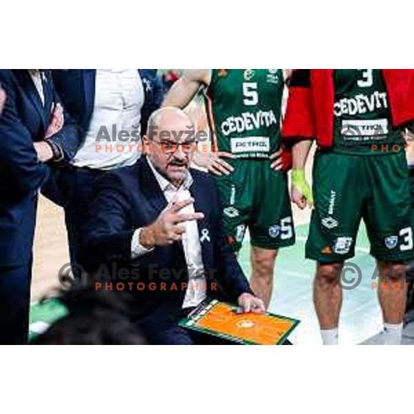 Zvezdan Mitrovic during AdmiralBet ABA League 2025/2026 basketball match between Cedevita Olimpija (SLO) and Vienna (AUT) in SRC Stozice, Ljubljana, Slovenia on November 9, 2025.