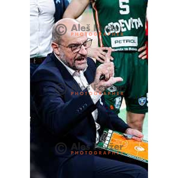Zvezdan Mitrovic during AdmiralBet ABA League 2025/2026 basketball match between Cedevita Olimpija (SLO) and Vienna (AUT) in SRC Stozice, Ljubljana, Slovenia on November 9, 2025.