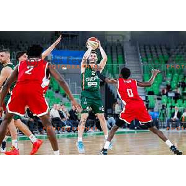 Joseph Girard III in action during AdmiralBet ABA League 2025/2026 basketball match between Cedevita Olimpija (SLO) and Vienna (AUT) in SRC Stozice, Ljubljana, Slovenia on November 9, 2025
