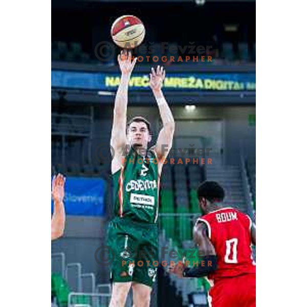 Joseph Girard III in action during AdmiralBet ABA League 2025/2026 basketball match between Cedevita Olimpija (SLO) and Vienna (AUT) in SRC Stozice, Ljubljana, Slovenia on November 9, 2025