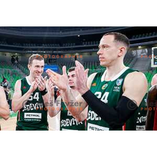 David Skara during AdmiralBet ABA League 2025/2026 basketball match between Cedevita Olimpija (SLO) and Vienna (AUT) in SRC Stozice, Ljubljana, Slovenia on November 9, 2025