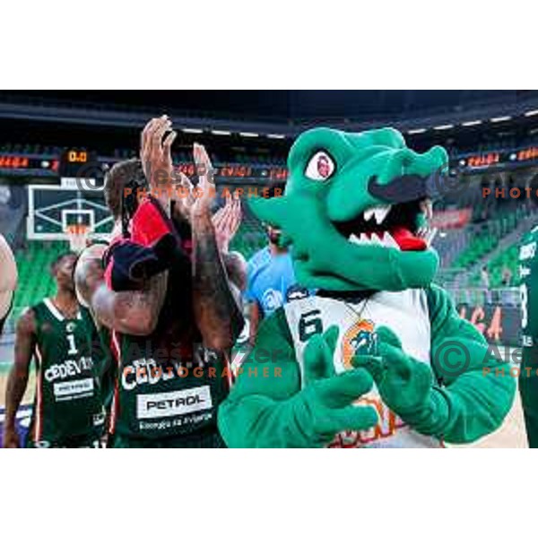 in action during AdmiralBet ABA League 2025/2026 basketball match between Cedevita Olimpija (SLO) and Vienna (AUT) in SRC Stozice, Ljubljana, Slovenia on November 9, 2025.