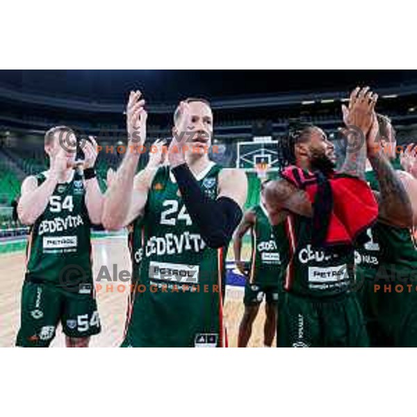 David Skara during AdmiralBet ABA League 2025/2026 basketball match between Cedevita Olimpija (SLO) and Vienna (AUT) in SRC Stozice, Ljubljana, Slovenia on November 9, 2025