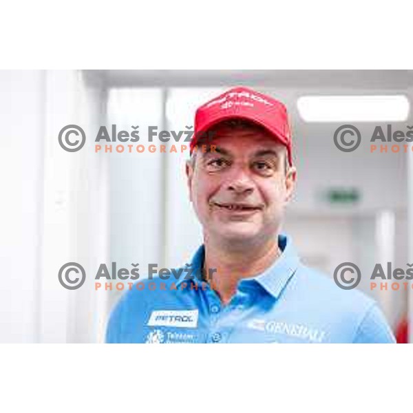 Ales Brezavscek, head coach of Slovenia Alpine Speed team during press conference in Ljubljana, Slovenia on November 10, 2025