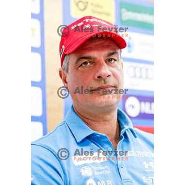 Ales Brezavscek, head coach of Slovenia Alpine Speed team during press conference in Ljubljana, Slovenia on November 10, 2025