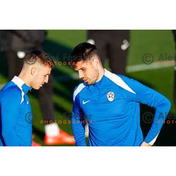 Svit Seslar of Slovenia Football team during practice session in NNC Brdo pri Kranju on November 10, 2025