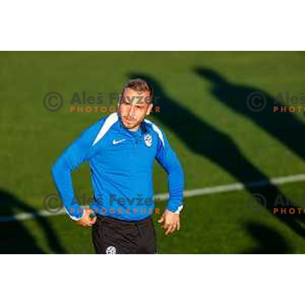 Sandi Lovric of Slovenia Football team during practice session in NNC Brdo pri Kranju on November 10, 2025