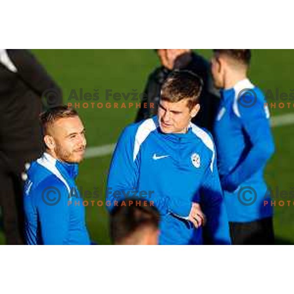 Jaka Bijol of Slovenia Football team during practice session in NNC Brdo pri Kranju on November 10, 2025