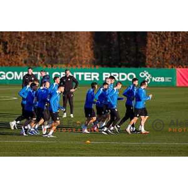 Slovenia Football team practice, Brdo pri Kranju on November 10, 2025