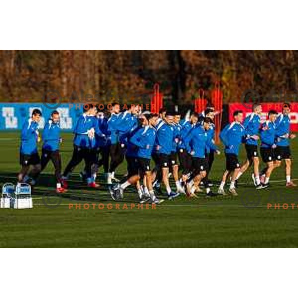 Slovenia Football team practice, Brdo pri Kranju on November 10, 2025