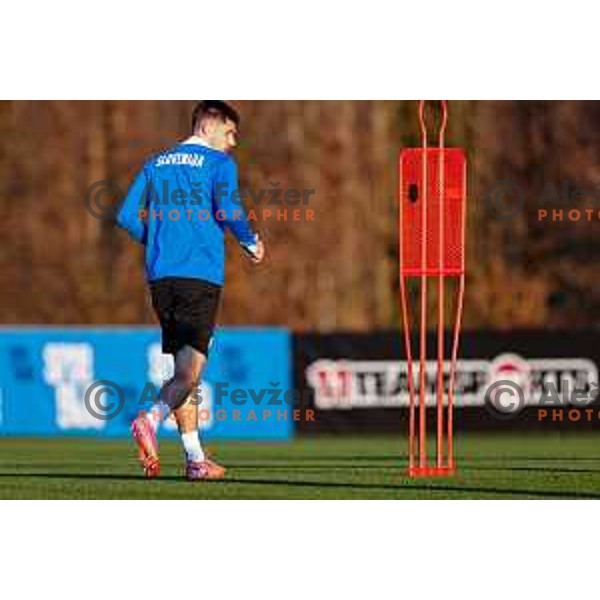 Svit Seslar of Slovenia Football team during practice session in NNC Brdo pri Kranju on November 10, 2025